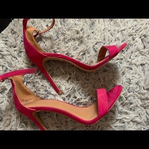 Hot pink heels
